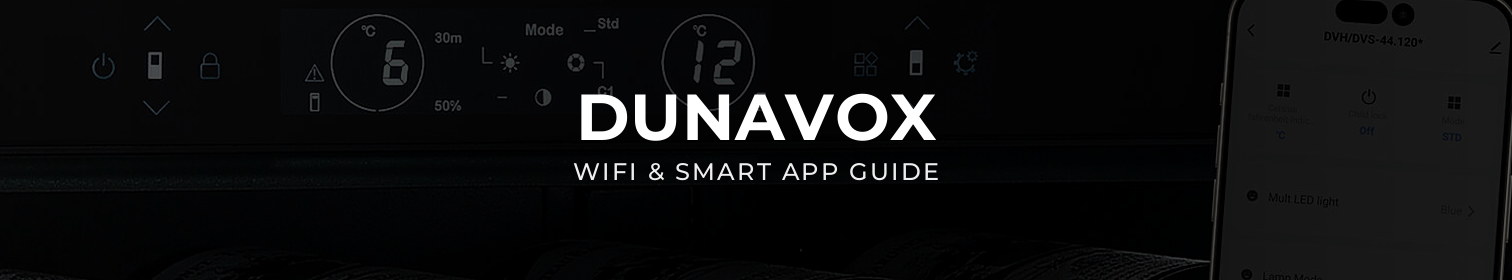 DUNAVOX WiFi frižider za vino upravljan iz aplikacije na pametnom telefonu